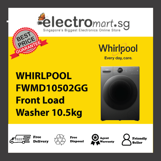 WHIRLPOOL FWMD10502GG Front Load Washer 10.5kg