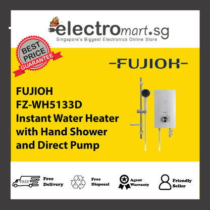 FUJIOH FZ-WH5133D Instant Water Heater with Hand Shower and Direct Pump