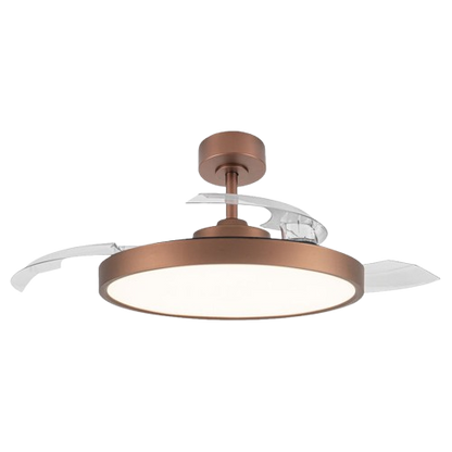 FANCO RETRACT 42" CEILING FAN WITH 40W DIMMABLE LED LIGHT