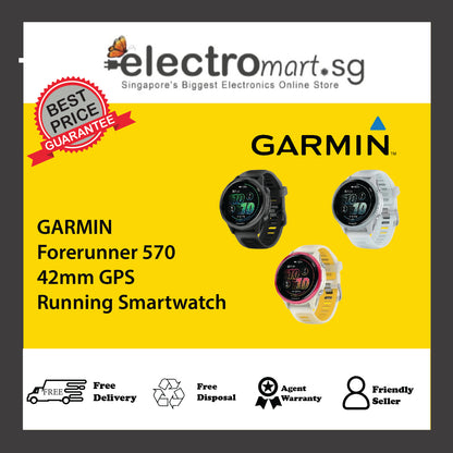GARMIN Forerunner 570 42mm GPS  Running Smartwatch