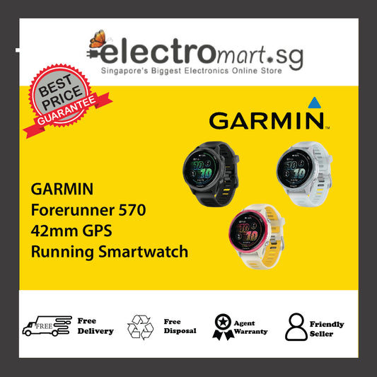 GARMIN Forerunner 570 42mm GPS  Running Smartwatch