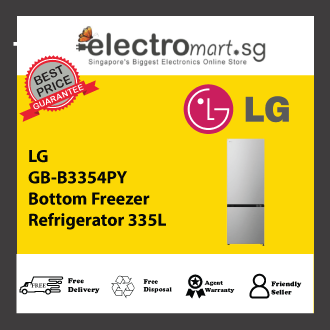 LG GB-B3354PY 2-Door Refrigerator 335L