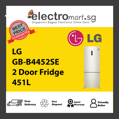 LG GB-B4452SE 2 Door Fridge 451L