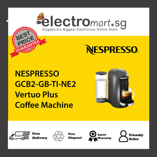 NESPRESSO GCB2-GB-TI-NE2 Vertuo Plus Coffee Machine