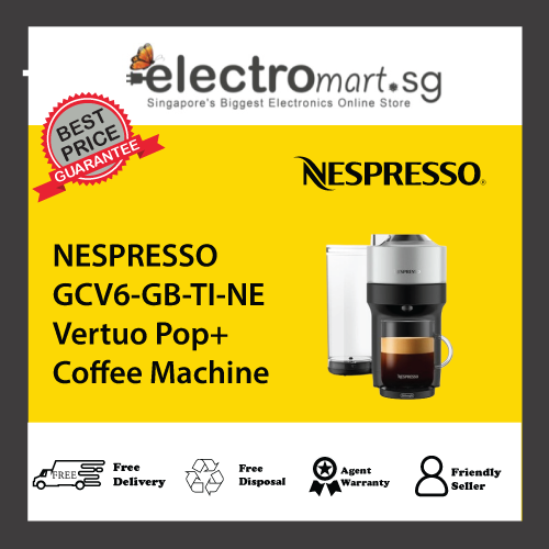 NESPRESSO GCV6-GB-TI-NE Vertuo Pop+ Coffee Machine