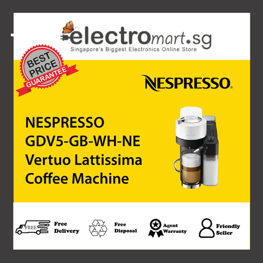 NESPRESSO GDV5-GB-WH-NE Vertuo Lattissima Coffee Machine