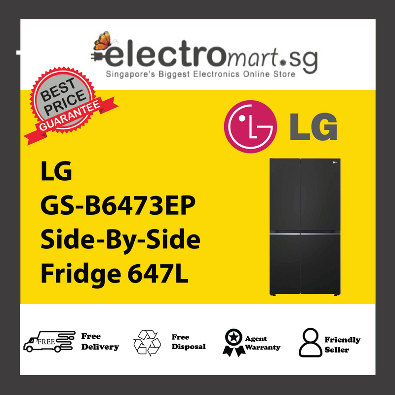 LG GS-B6473EP Side-By-Side Fridge 647L