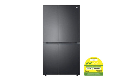 LG  GS-B6473MC side-by-side-fridge  Smart Inverter Compressor  in Matt Black 647L