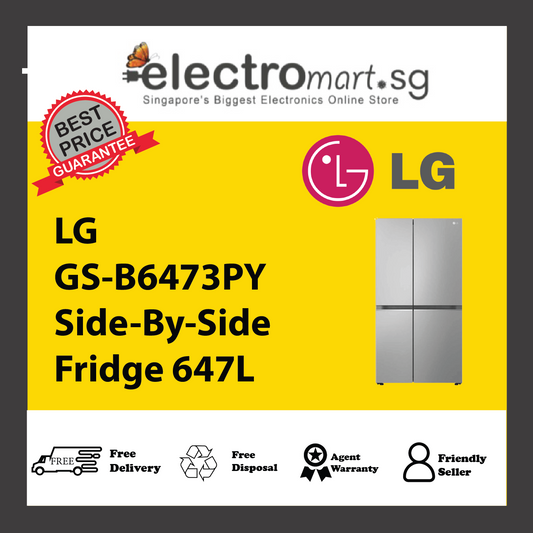 LG GS-B6473PY Side-By-Side Fridge 647L