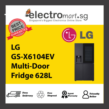 LG GS-X6104EV Multi-Door Fridge 628L