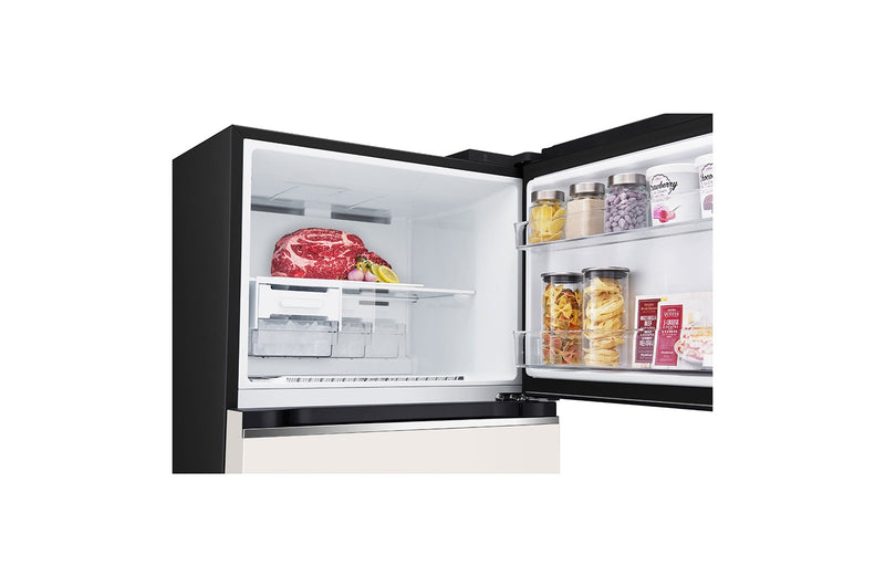 LG  GT-B3952BN Top Freezer with Smart  Inverter Compressor in  Objet Collection Beige 395L