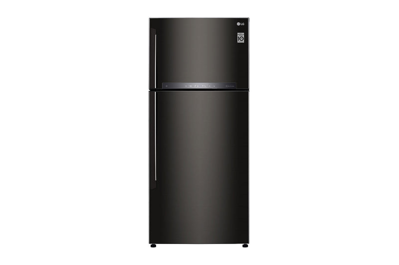 LG  GT-M5093BL  Top Freezer with Smart  Inverter Compressor in  Black Steel 506L