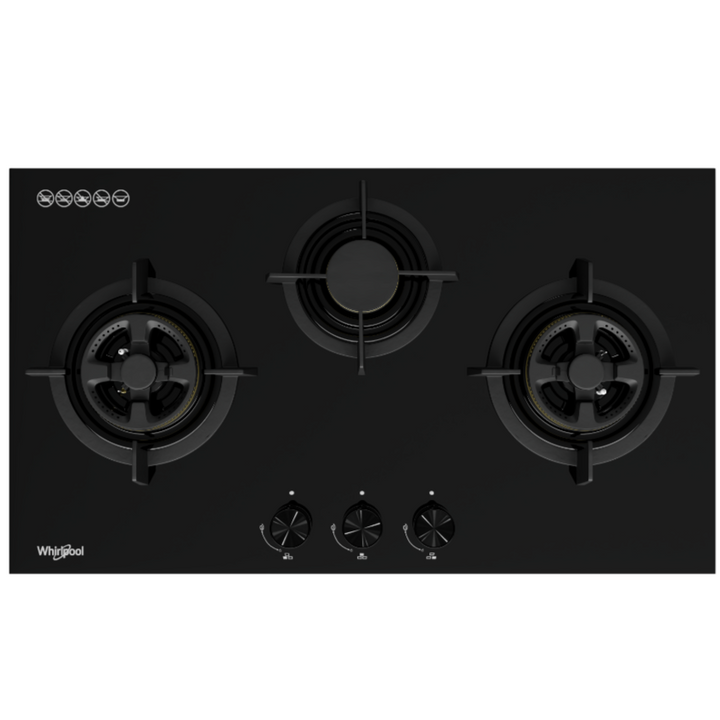 WHIRLPOOL GWG8830 88cm 3 Burner Gas Hob