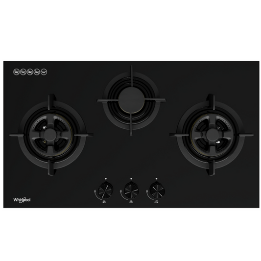 WHIRLPOOL GWG8830 88cm 3 Burner Gas Hob