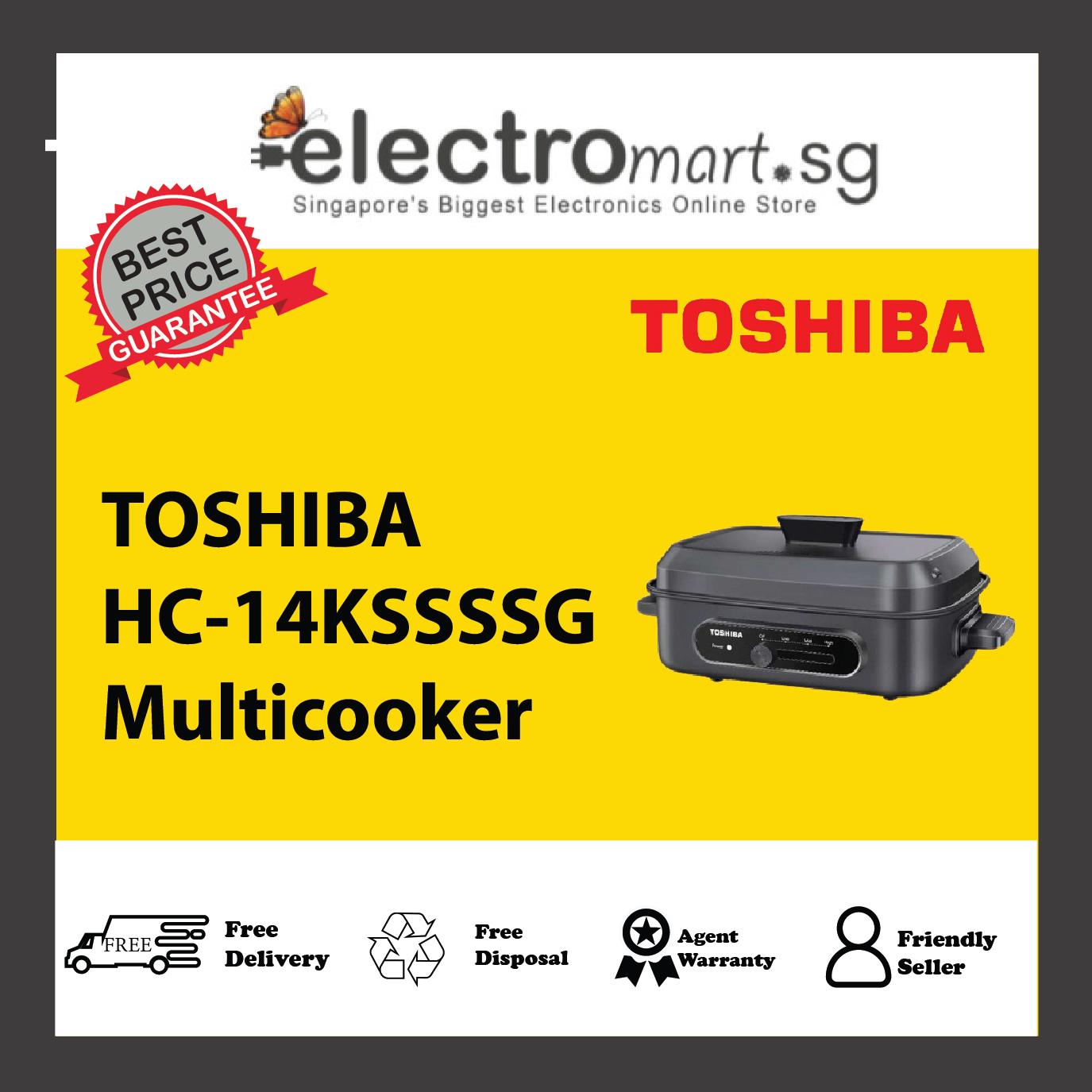 TOSHIBA HC-14KSSSSG Multicooker 4.5L