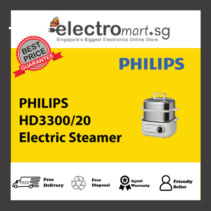 PHILIPS HD3300/20 Electric Steamer