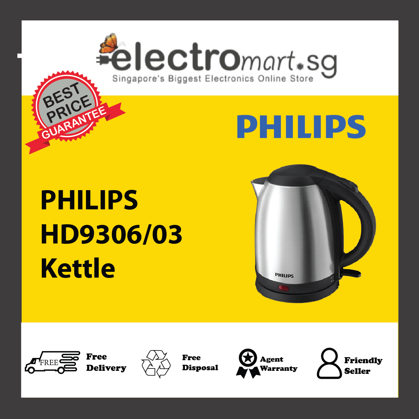 PHILIPS HD9306/03 Kettle
