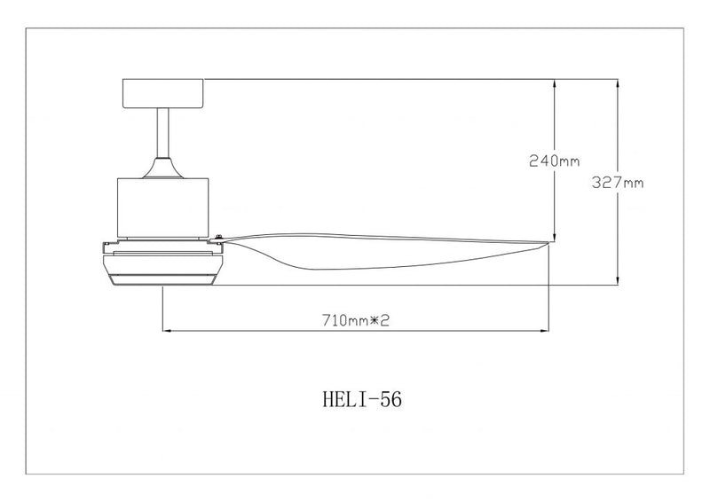FANCO DC HELI 56”,66” DC CEILING FAN
