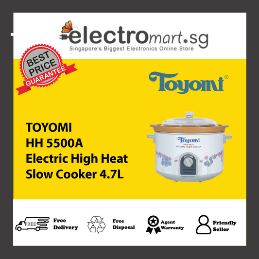 TOYOMI HH 5500A Electric High Heat Slow Cooker 4.7L