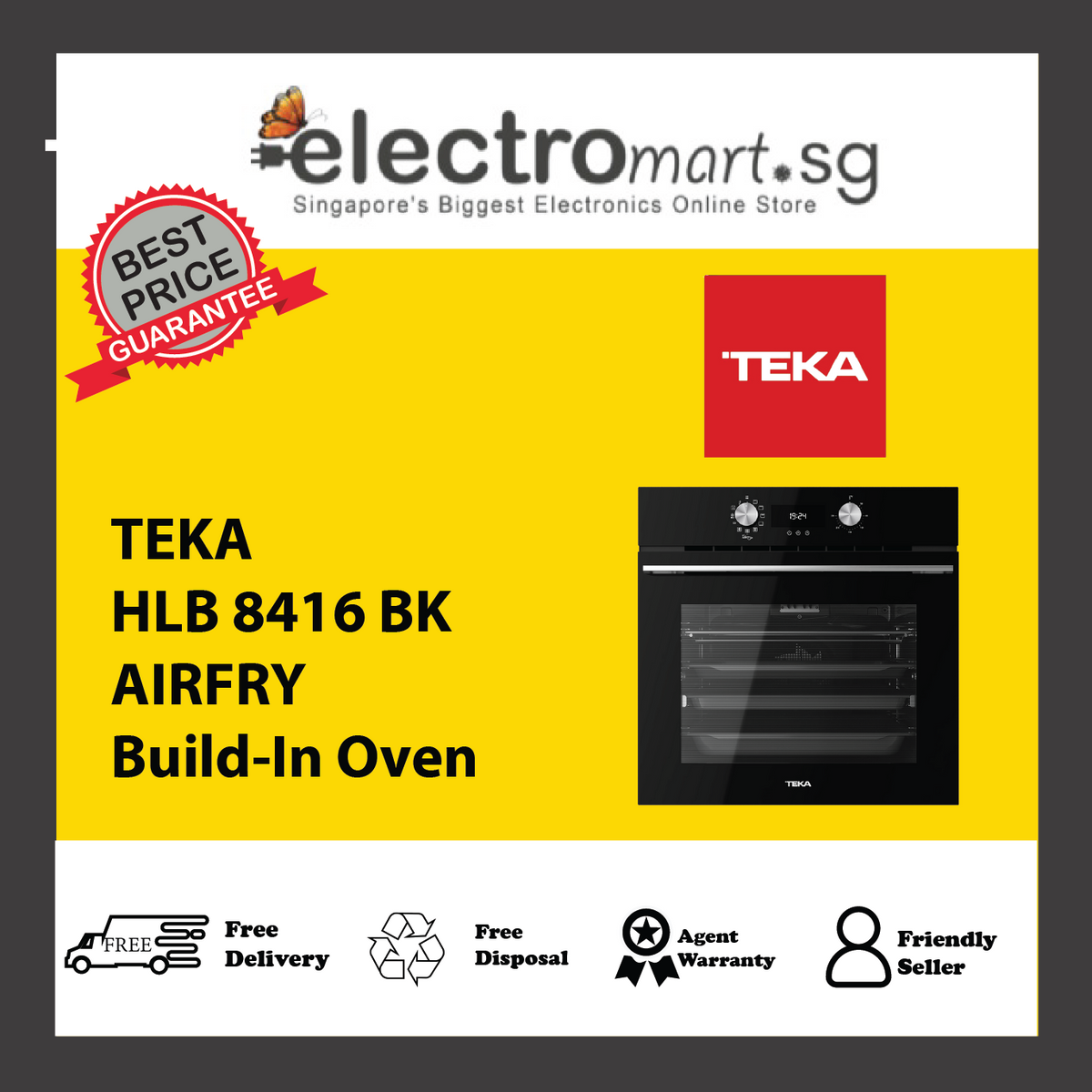 TEKA HLB 8416 BK AIRFRY Build-In Oven