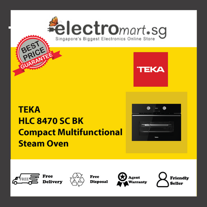 TEKA HLC 8470 SC BK Compact Multifunctional Steam Oven