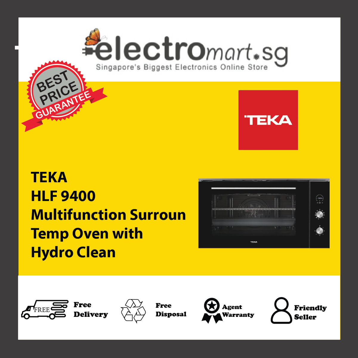 TEKA HLF 9400 Multifunction Surroun Temp Oven with Hydro Clean