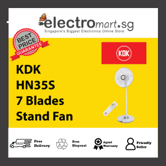 KDK HN35S 7 Blades Stand Fan with Remote Control (36cm/14”)