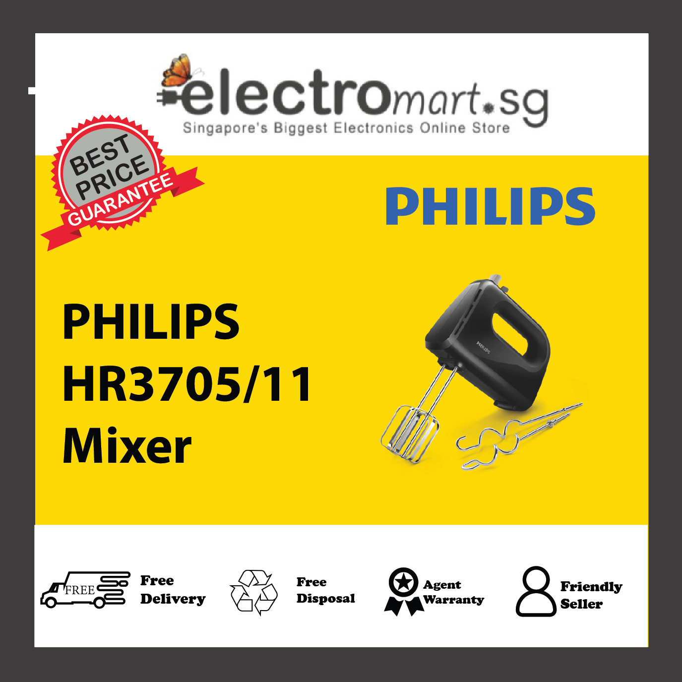 PHILIPS HR3705/11 Mixer