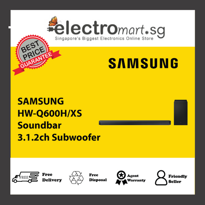 SAMSUNG HW-Q600H/XS Soundbar 3.1.2ch Subwoofer