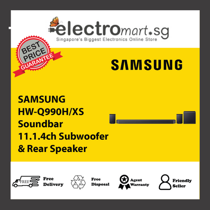 SAMSUNG HW-Q990H/XS Soundbar 11.1.4ch Subwoofer & Rear Speaker