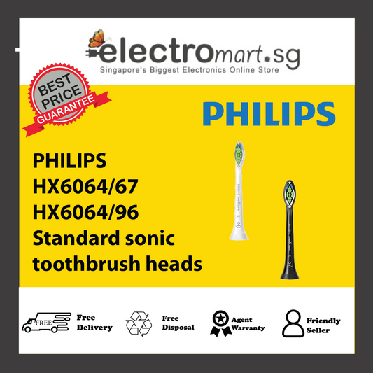 PHILIPS HX6064/67 HX6064/96 Standard sonic toothbrush heads