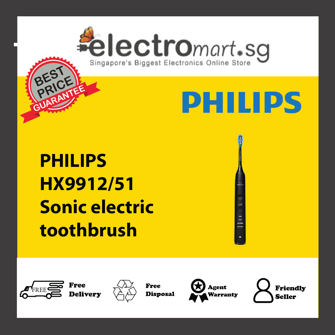 PHILIPS HX9912/51 Sonic electric  toothbrush