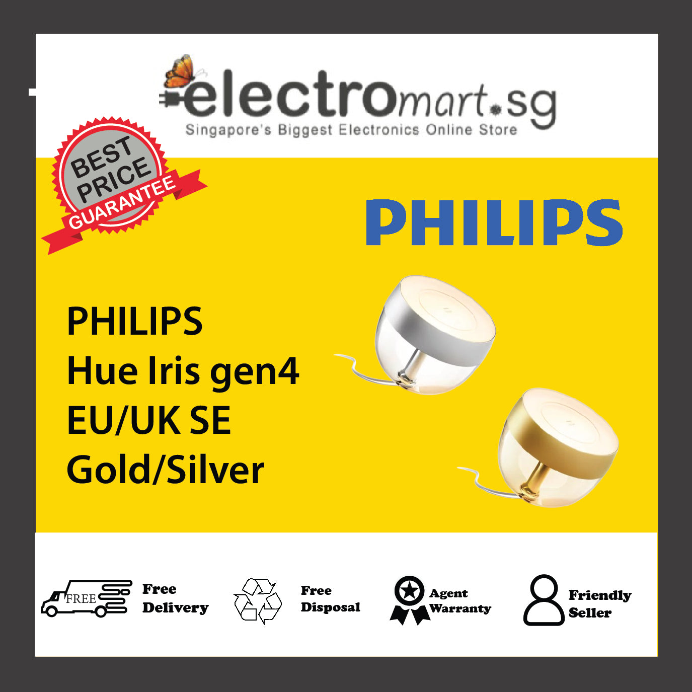 PHILIPS Hue Iris gen4 EU/UK SE Gold/Silver