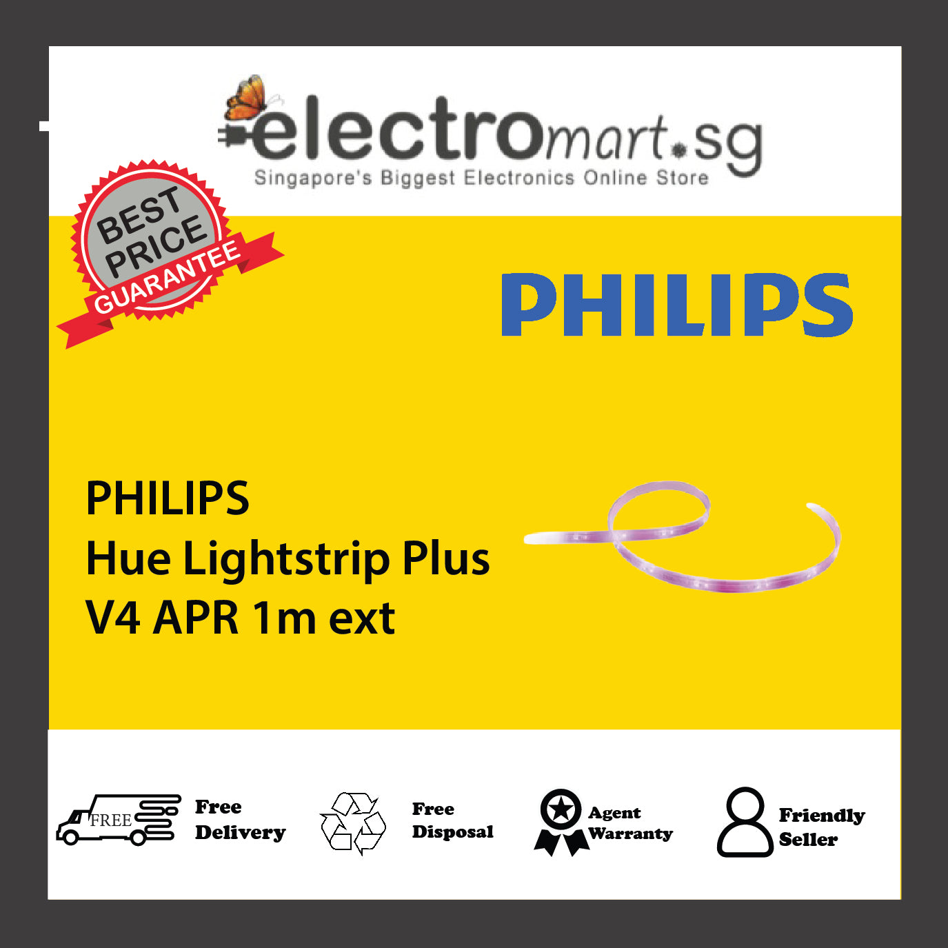 PHILIPS Hue Lightstrip Plus V4 APR 1m ext