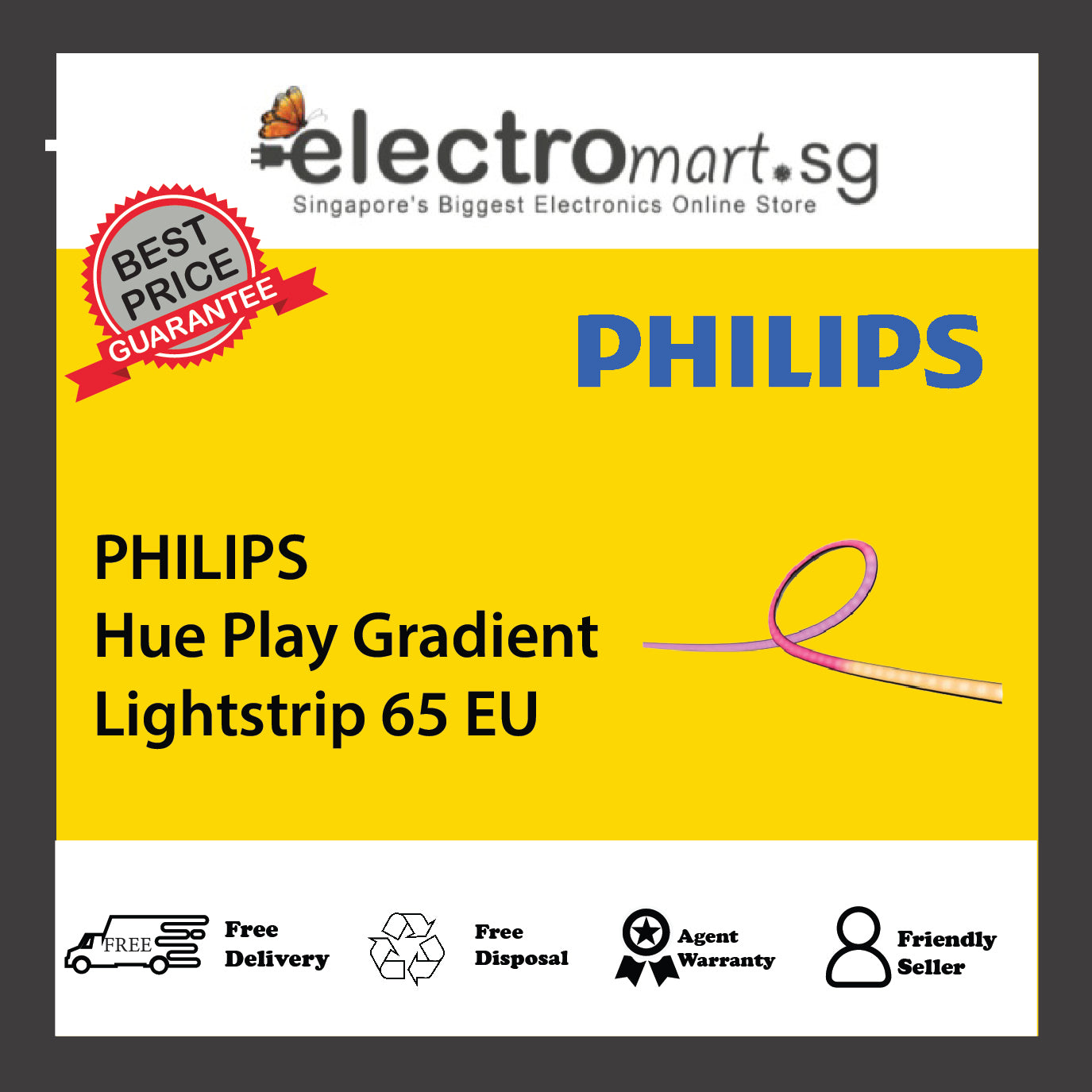 PHILIPS Hue Play Gradient Lightstrip 65" EU