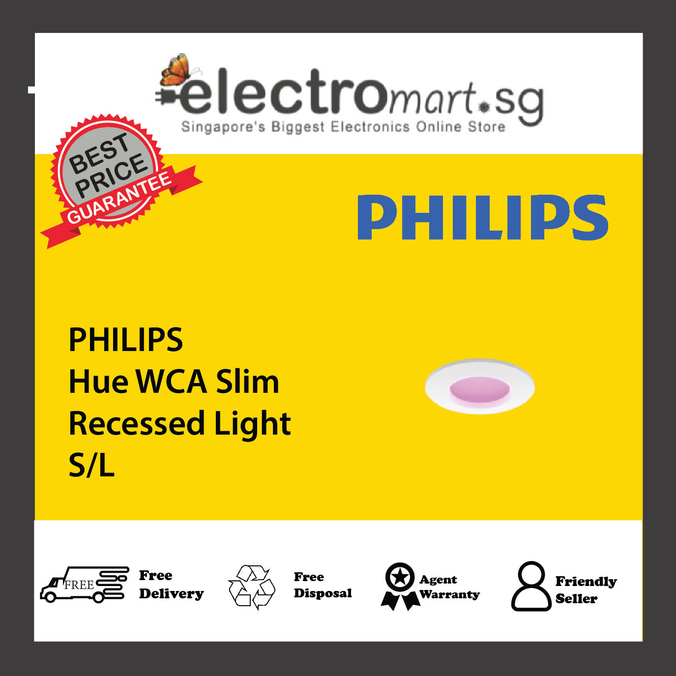 PHILIPS Hue WCA Slim Recessed Light S/L