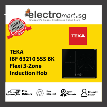 TEKA IBF 63210 SSS BK Flexi 3-Zone Induction Hob