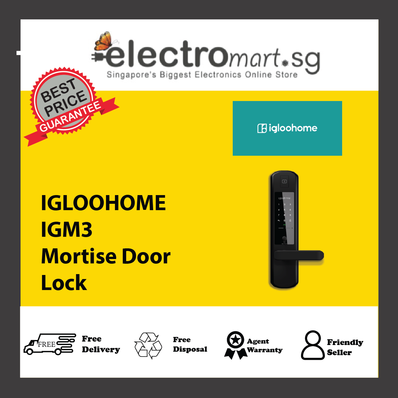 IGLOOHOME IGM3 Mortise Door Lock