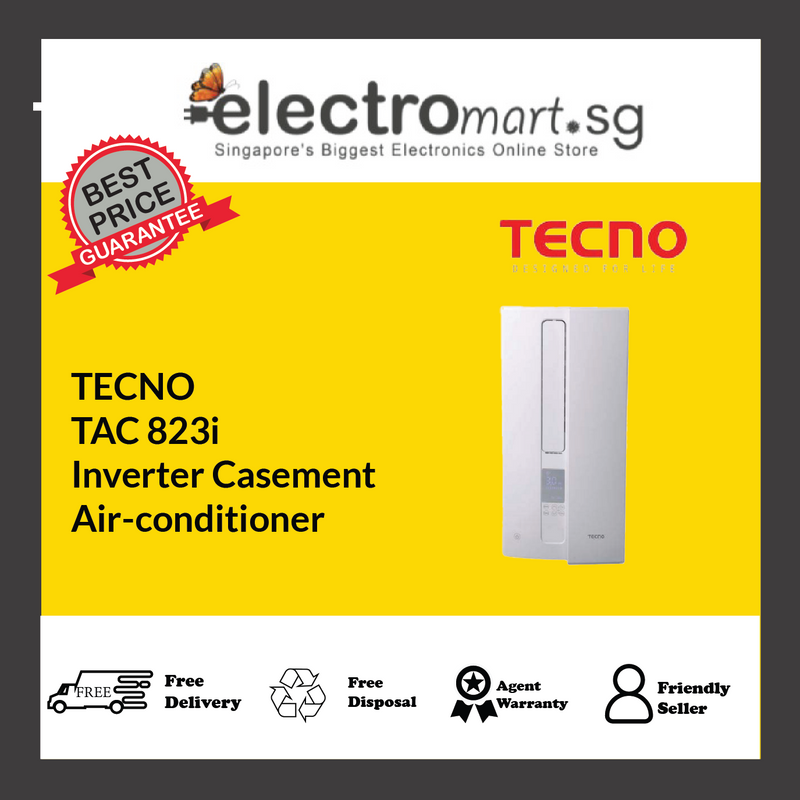 TECNO TAC 823i Sleek design Inverter Casement Air-conditioner