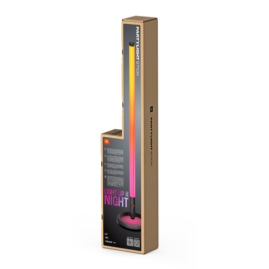 JBL PartyLight Stick A Bluetooth party light stick that wirelessly syncs with JBL PartyBox speakers