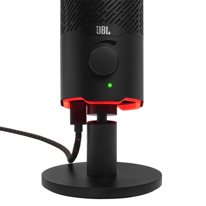 JBL Quantum Stream Dual pattern premium USB microphone for streaming, recording and gaming
