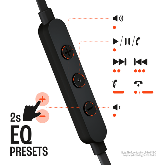 JBL Tune 305 USB-C Earphones