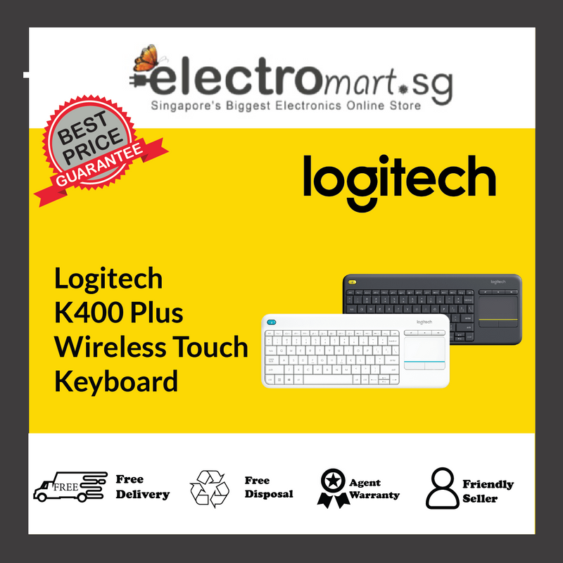 Logitech K400 Plus Wireless Touch Keyboard