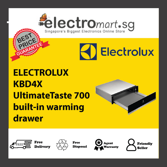 ELECTROLUX KBD4X 60cm UltimateTaste 700 built-in warming drawer with 6 place settings capacity