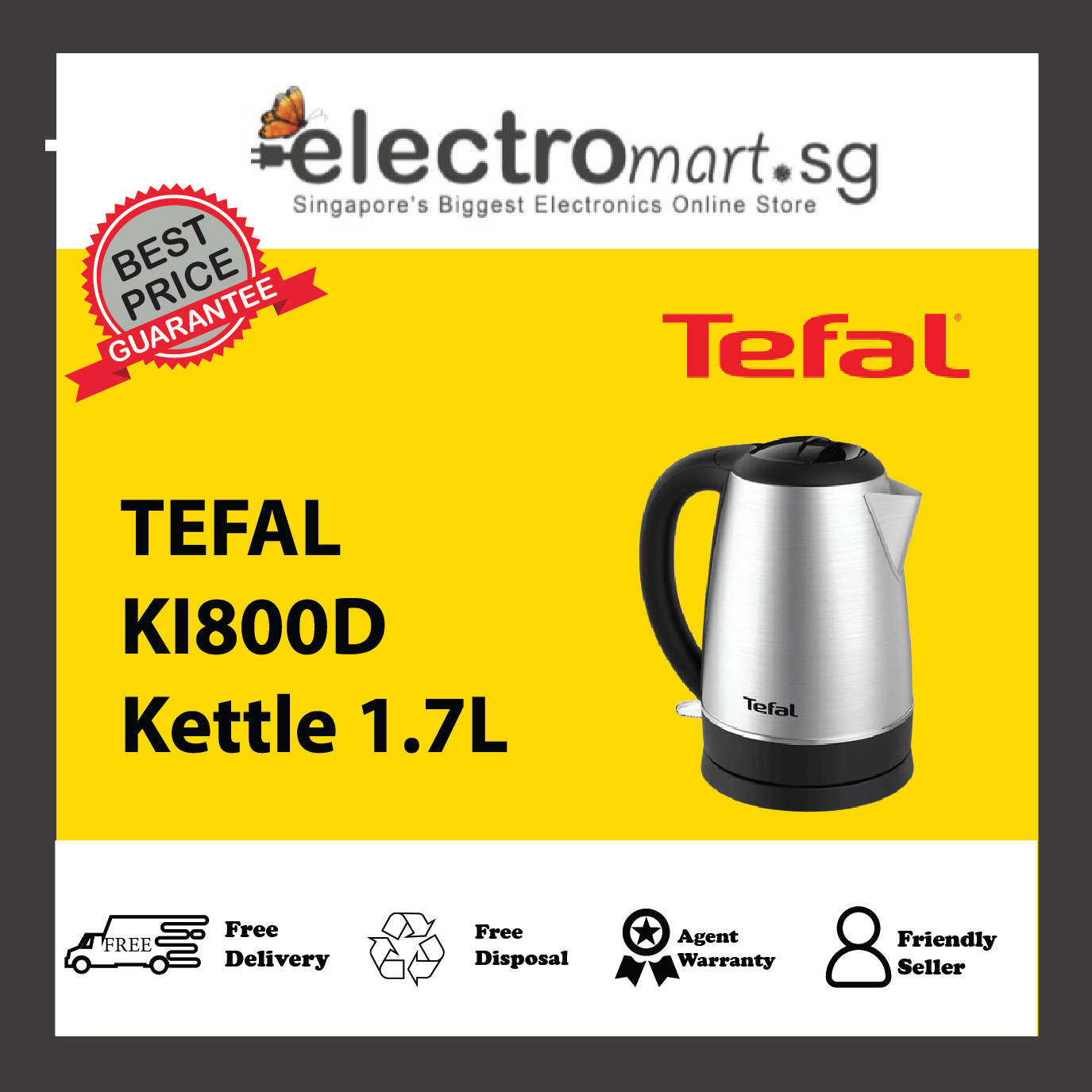 TEFAL KI800D Kettle 1.7L