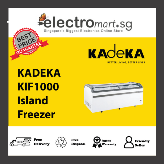KADEKA KIF-1000 Sliding Door Chest Freezer, 750L
