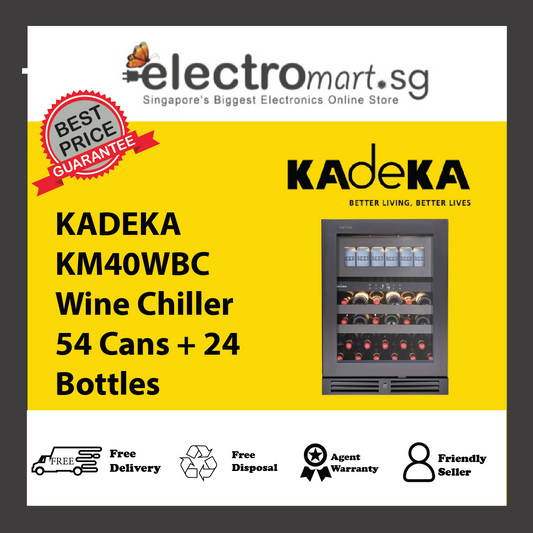 KADEKA KM40WBC Wine Chiller 54 Cans + 24 Bottles
