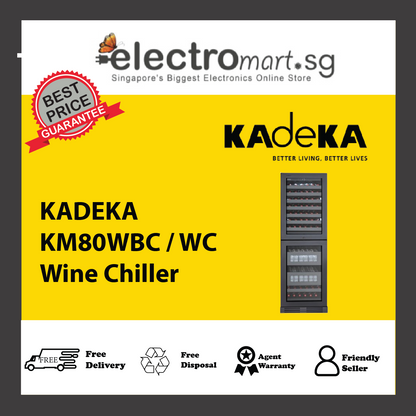 KADEKA KM80WBC / KM80WC Wine Chiller 81/149 Bottles / 144 Cans