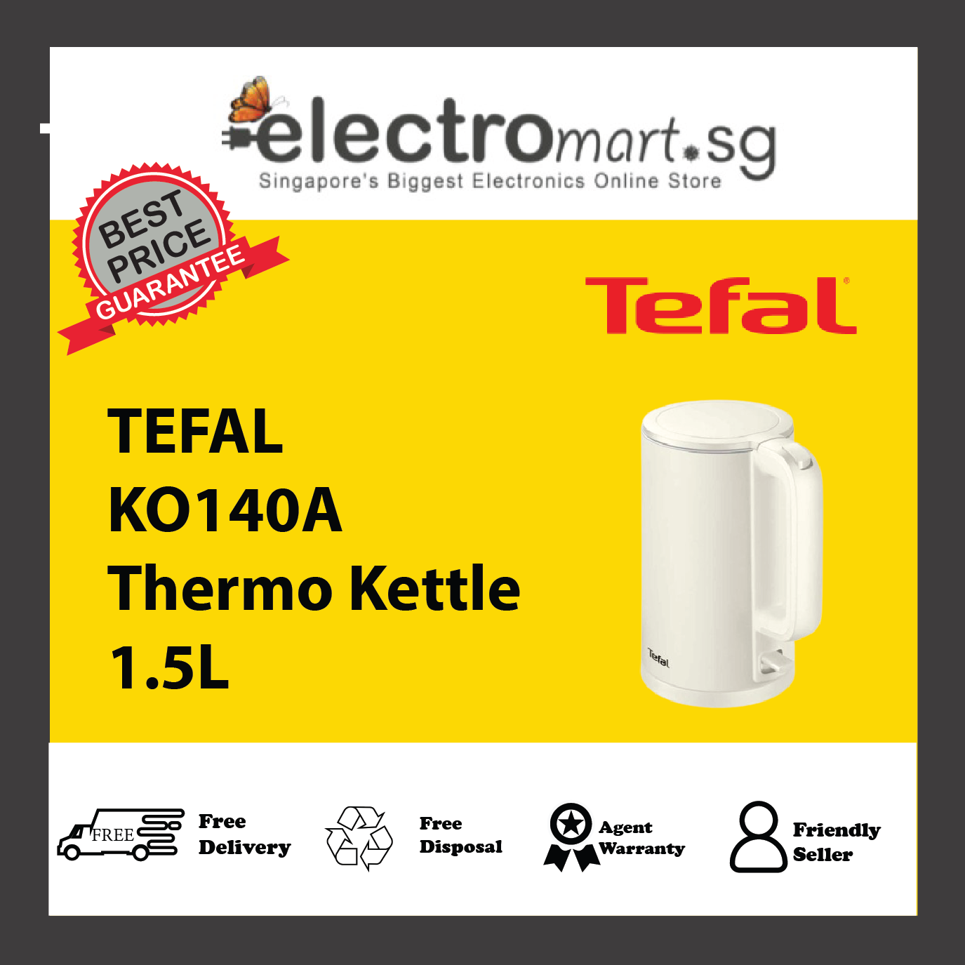 TEFAL KO140A Thermo Kettle 1.5L