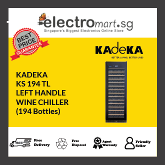 KADEKA KS194TL Free -standing / Built-in Wine Chiller, 194 BOTTLES, (LEFT HANDLE)